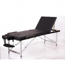 RESTPRO&reg; ALU 3 Black Portable Massage Table