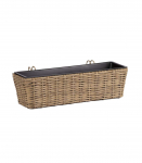 R&otilde;du lillekast WICKER 60x20xH17cm, beež