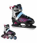 NH18190A IN-LINE SKATES/HOCKEY ICE SKATES SET 4IN1 BRAVE PINK SIZE L(39-43) NILS EXTREME