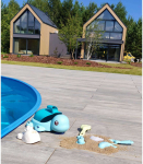 WOOPIE GREEN 2-&uuml;hes liiva- ja vannikomplekt Kilpkonn, 8 osa. BIOLAGUNEV ORGAANILINE MATERJAL