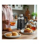 GreenBlue Cordless Electric Kettle, 1.7 L capacity, glass water tank, easy-to-read display, temperature selection, 2200