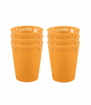 Procos korduvkasutatav peotops 250ml, 6 tk, oranž pastel