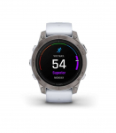 Garmin epix Pro (Gen 2) 3.3 cm (1.3") AMOLED 47 mm Digital 416 x 416 pixels Touchscreen Titanium Wi-Fi GPS (satellite)