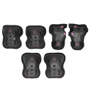 H320 SIZE M BLACK-PINK PROTECTORS SET NILS EXTREME