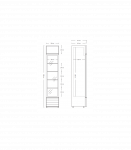 Vitriink&uuml;lmik Scandomestic SD217BE, must