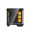 Darkflash DY470 computer case (black) + 4 fans + GPU bracket