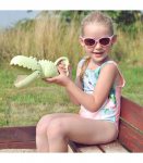 WOOPIE GREEN krokodillikujuline k&uuml;hvel liiva ja vee jaoks, roheline &mdash; biolagunev orgaaniline materjal