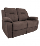 Diivan DIXON 2-kohaline recliner, 155x95xH102cm, pruun, pol&uuml;esterkangas, vineer, metall