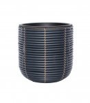 Lillepott WICKER D27xH28cm, must/pruun