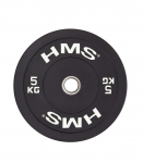 BBR05 BLACK OLYMPIC PLATE - BUMPER 5 KG HMS