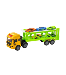 Lora Transport Truck With Cars Lights Sounds Green