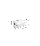 Verbatim 32353 Essentials GaN Charger 65W EU plug White, Indoor, AC, 20 V, White