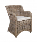 Tugitool KATALINA 62x62xH83cm, naturaalne rotang