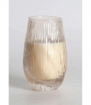 L&otilde;hnak&uuml;&uuml;nal klaasis NATURE GREEN H13,5cm, French Pear & Freesia