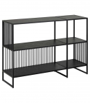 Riiul STRINGTON 120x35xH83cm, must, MDF, teras