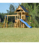 AXI Mitch Play Tower - suur puidust m&auml;nguv&auml;ljak: lium&auml;gi, kiiged, ronimissein + torn