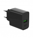 Gembird 2-port 20W USB Fast Charger TA-UC-PDQC20-01-BK