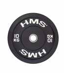 BBR10 BLACK OLYMPIC PLATE - BUMPER 10 KG HMS