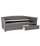 Voodi GENESIS 90x200cm, ilma madratsita, pruunikashall