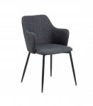 Tool ILSA k&auml;etugedega, hall, 55x58,5xH84,5cm, kangas, jalad: metall