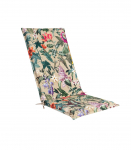 Toolikate seljatoega AMAZONIA 48x115x4,5cm, 7 positsiooni toolile volangiga, lilled bee˛il p&otilde;hjal