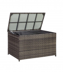 Padjakast WICKER 122x52xH62cm, tumepruun
