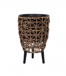 Lillepott WICKER 21x21xH32cm, pruun