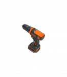 BLACK & DECKER Drill Driver, 10.8 V, 1x1.5 Ah BDCDD12-QW