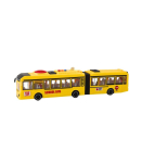 Articulated School Bus Opening Doors Lights Sounds Yellow 1:16