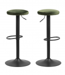 Baaritool FINCH, D40xH82cm, iste: metsaroheline samet, jalg: matt must metall