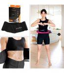 SET HULA HOOP MAGNETIC BLACK/PINK HHM16 WITH WEIGHT + COUNTER HMS + WAIST SUPPORT BR163 BLACK