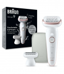 Braun Epilator SES9-030 Silk &eacute;pil 9 Operating time (max) 50 min Number of power levels 2 Wet & Dry White/Rose