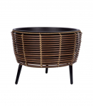 Lillepott WICKER 44x44xH34cm, pruun