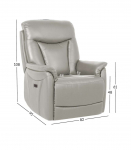 Tugitool BALDWIN elektriline lift recliner 82x95xH108cm, beež nahk