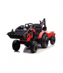 Battery-Powered Excavator with Trailer SX2068 Red