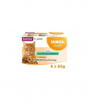 IAMS DELIGHTS Senior Land & Sea Collection in Gravy box &ndash; wet cat food &ndash; 8x85g