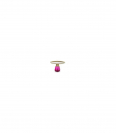 Diivanilaud TIFFANY B kuldne/lilla 70 cm