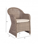 Tool TOSCANA 60x69xH86cm, beež