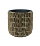 Lillepott WICKER D35xH36cm, helepruun