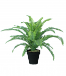 Kunsttaim BOSTON FERN, H45cm, s&otilde;najalg, must pott