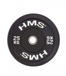 BBR25 BLACK OLYMPIC PLATE - BUMPER 25 KG HMS