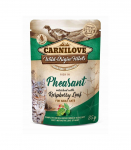 CARNILOVE CAT POUCH Wet cat food Pheasant, Raspberry Leaf 85 g
