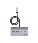UNITEK ALUMINIUM USB-C HUB 2X USB-A 2X USB-C 5GBPS