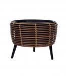 Lillepott WICKER 36x36xH27cm, pruun