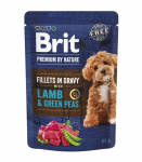 Brit Premium Dog kapsička Fillets in Gravy Lamb & Green Peas 85 g