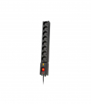 Listwa przeciwprzepięciowa LX 810, 1L, 3,0m, czarna