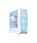Zalman I3 NEO ARGB V2, ATX Mid Tower PC Case, 4 x 120mm ARGB Fans, White