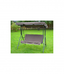 Garden swing 170x110x150 cm, 3-seat, brown