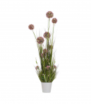 Kunstlill IN GARDEN H120cm, lilla allium, rohuk&otilde;rred potis