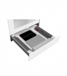 Klaasist esipaneel Teka soojendus- ja vaakumsahtlile valge